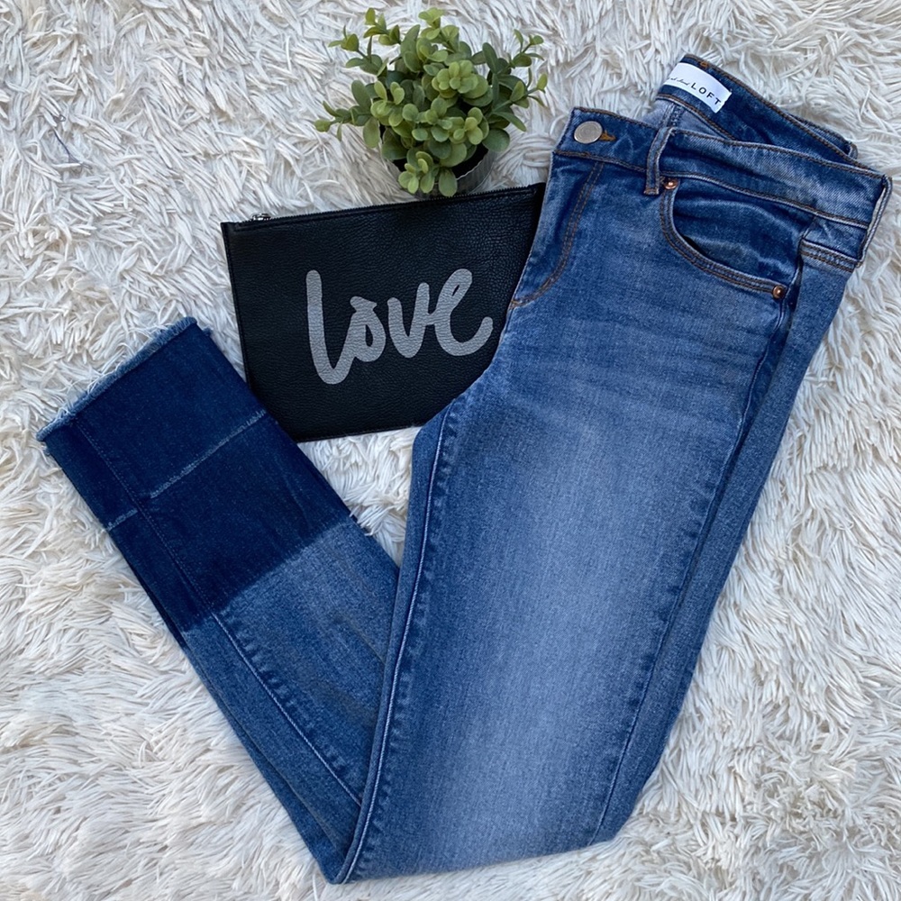 Loft Modern Skinny Jeans 💗 Med Wash
